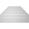 Ekena Millwork Octagonal Top Surface Mount PVC Gable Vent w/ 2"W x 1-1/2"P Brickmould Frame, 28"W x 16"H GVPOT28X1602SF - alternate 4